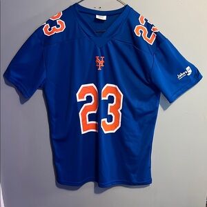 Adult Blue Mets exclusive Giveaway Football Jersey